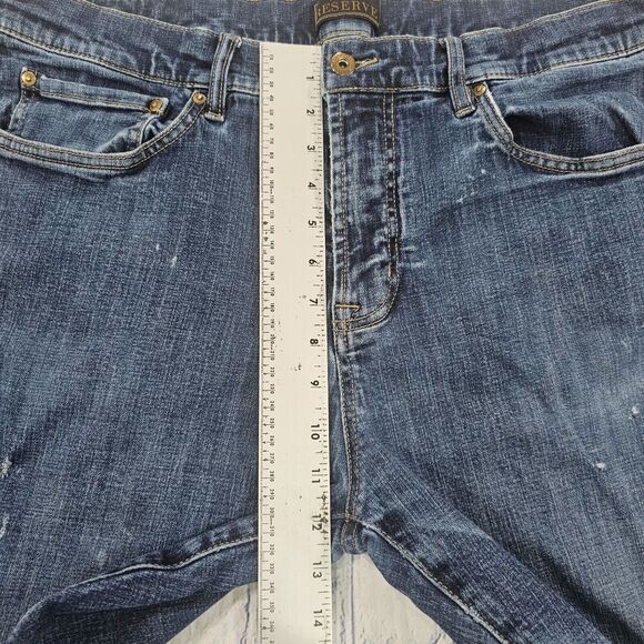 Jos A Bank Reserve MENS SIZE 38X30 Traditional Fit Denim Blue Jeans - Picture 2 of 13